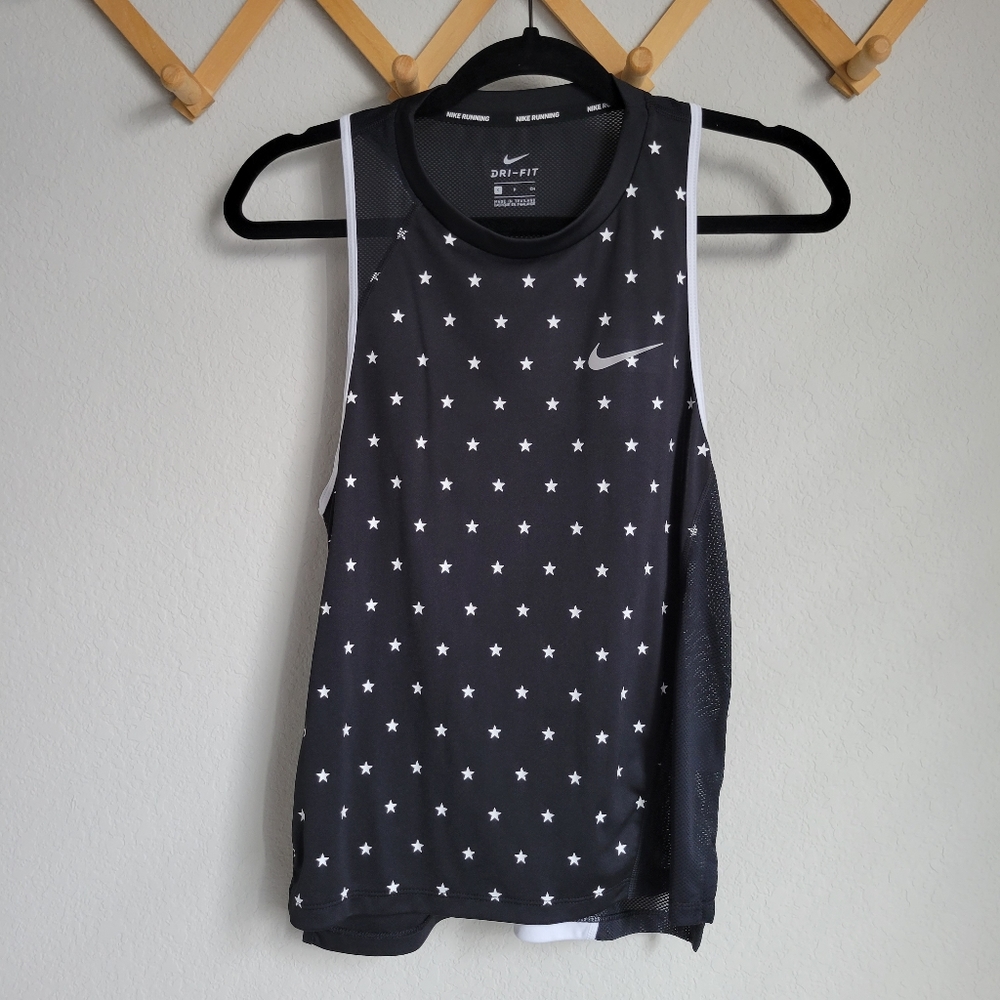 Nike Women's Dri-Fit Dry Running Top Tank Stars